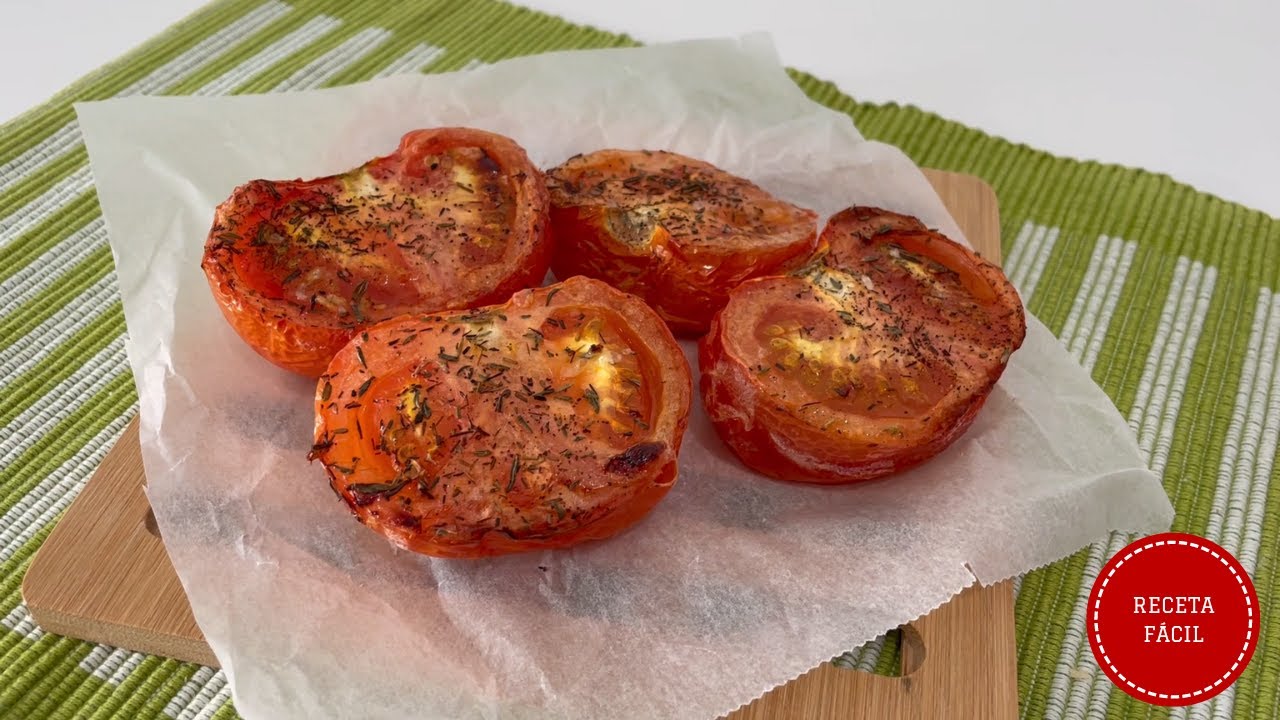 ensalada de tomate asado en olla programable