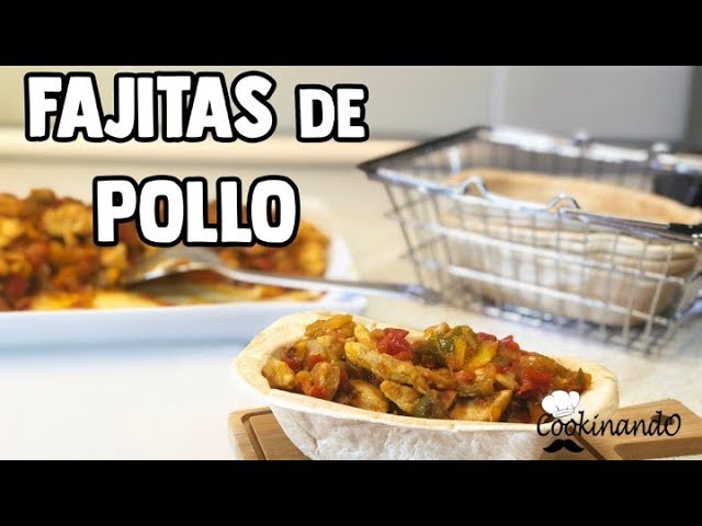 fajitas de pollo en olla programable