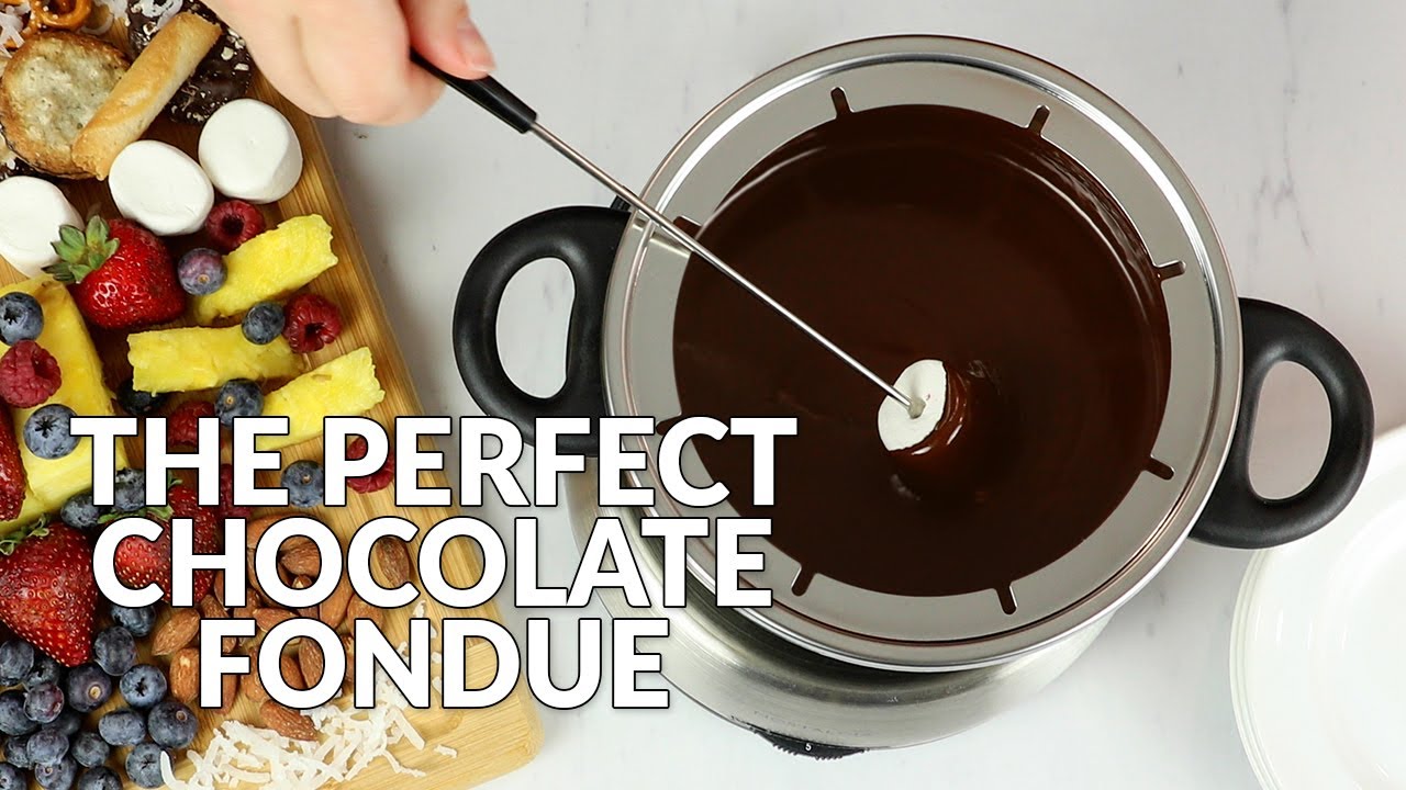 fondue de chocolate en olla programable