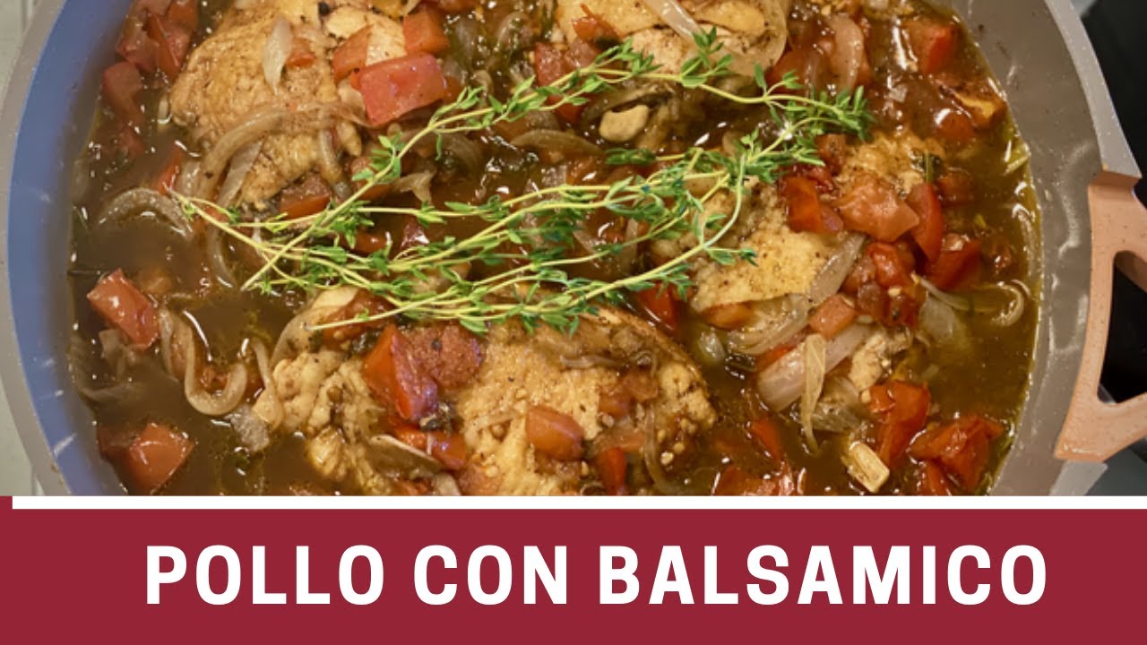 pollo balsamico en olla programable