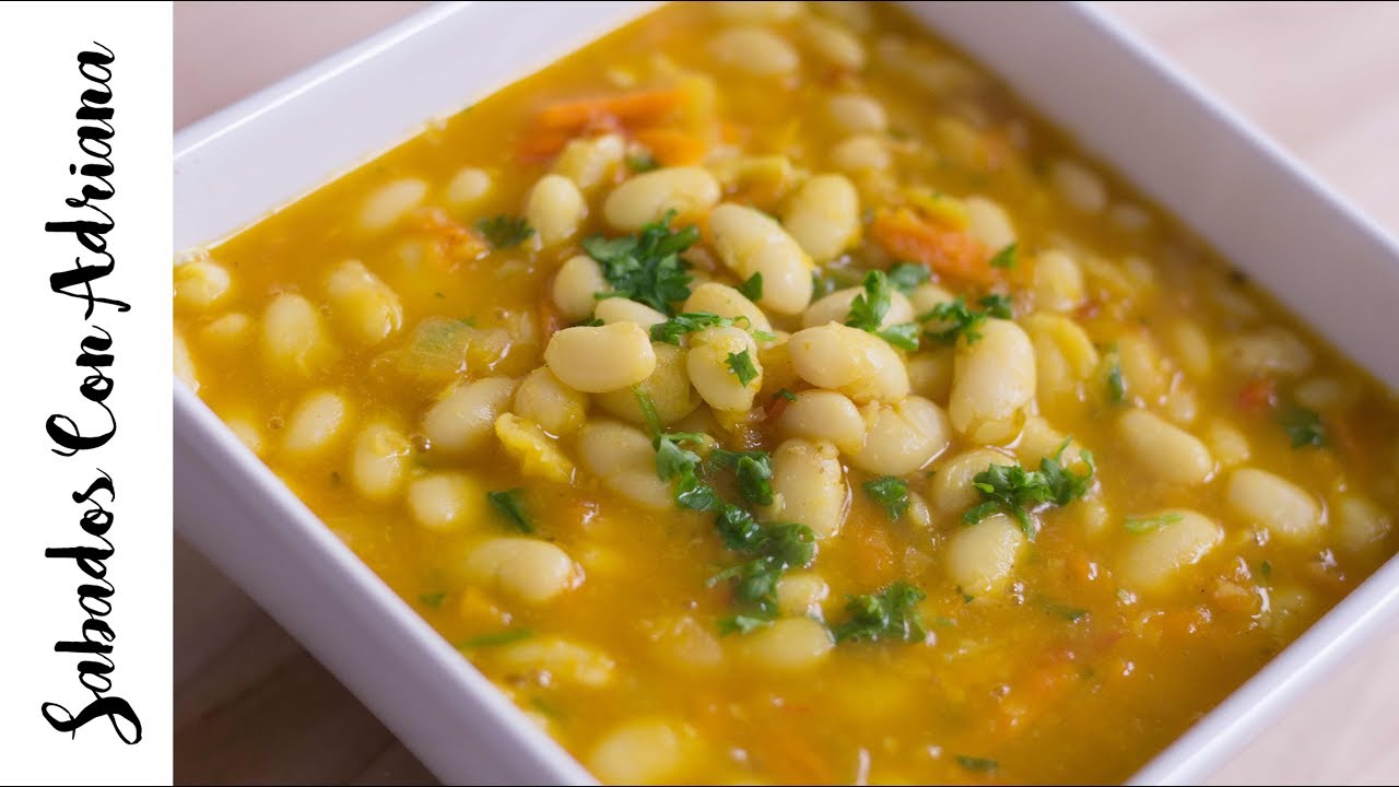 sopa toscana de frijoles blancos en olla programable