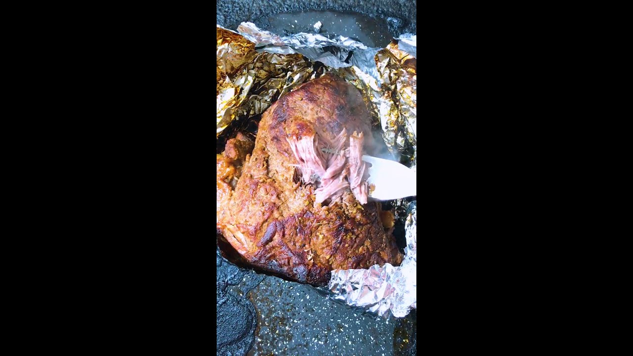 carne de res a la barbacoa desmenuzada en olla programable