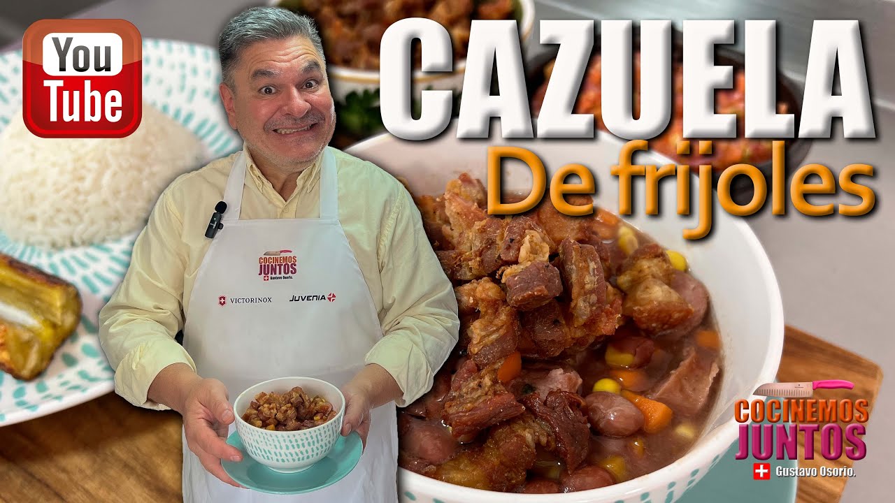 cazuela de salchichas y frijoles con mantequilla en olla programable