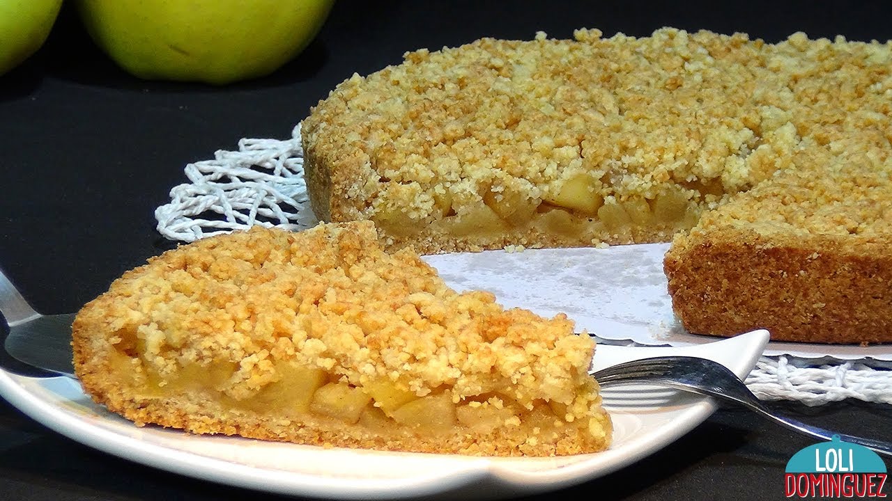 crumble de manzana en olla programable