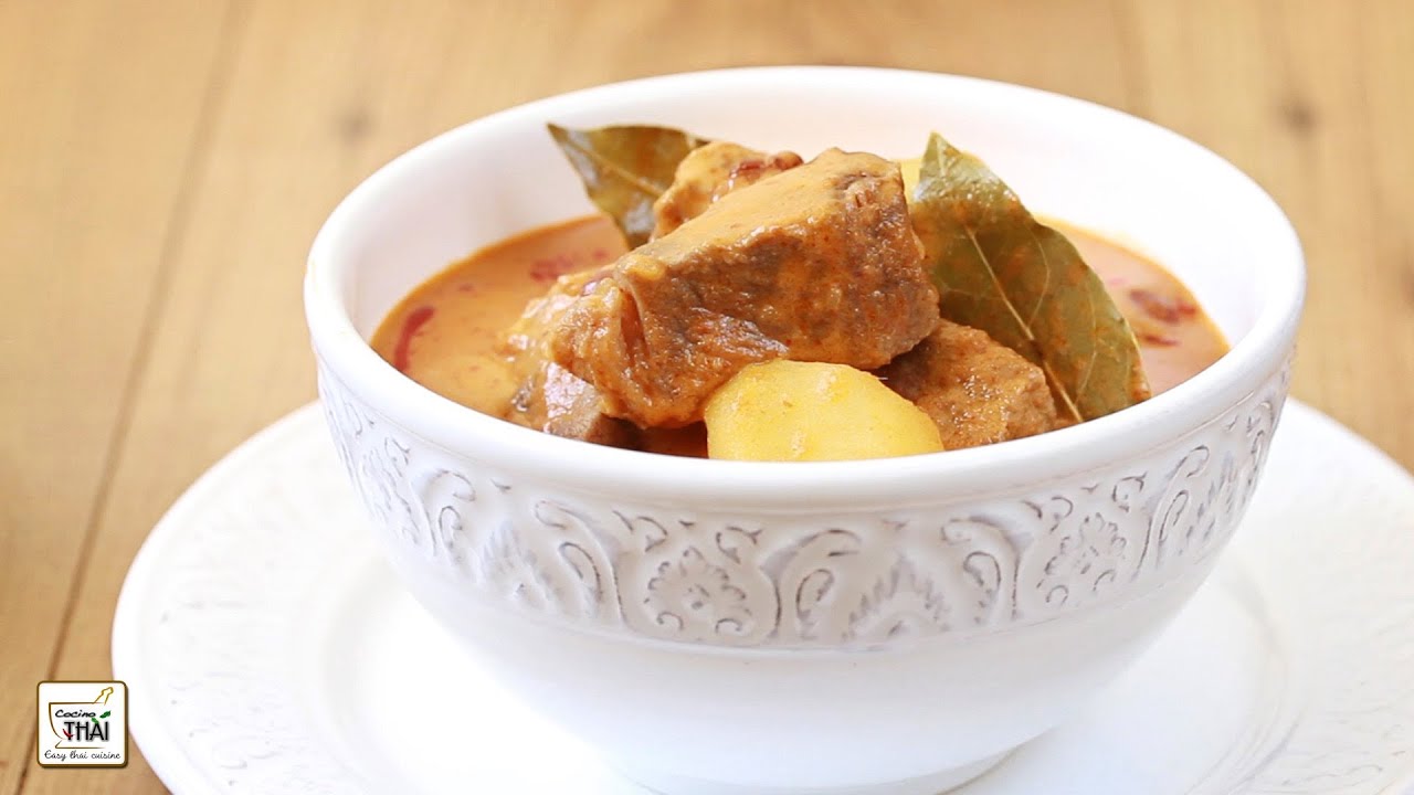 curry massaman de patata y pato en olla programable